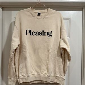 Pleasing cream crewneck